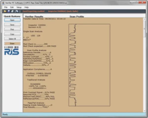 RJS VCIR Verifier Computer Interface Report Software