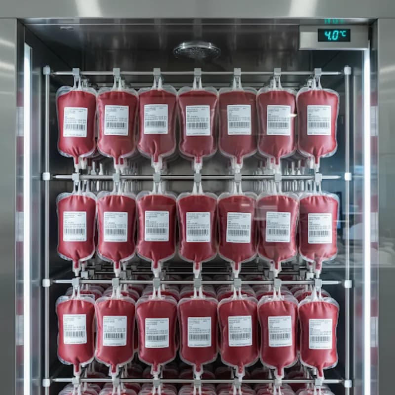 Blood Bank Storage Label